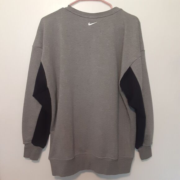 Nike Dri Fit Crew Neck Sweatshirt Adult Mens Gray Size Small Pullover - Picture 4 of 7